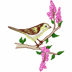 Small Birds Embroidery Design 2